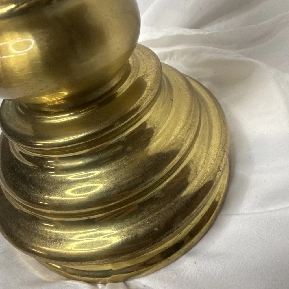 Vintage Stiffel Brass Table Lamp Baluster Urn Hollywood Regency MCM Heavy 29